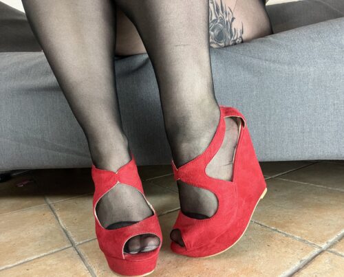 High Heels mit Keilabsatz