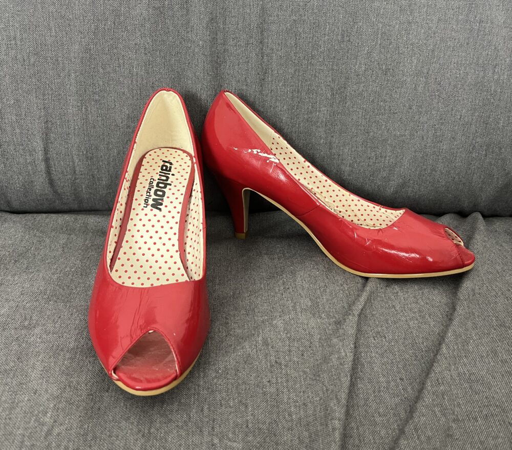 Abgetanzte Lack Pumps