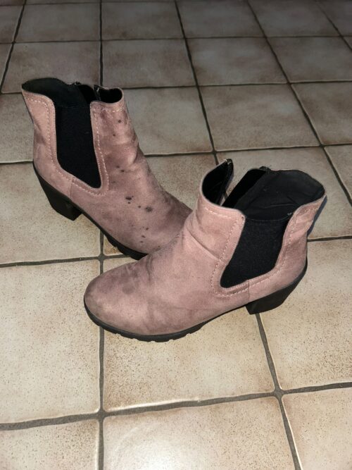 Rosa Chelsea Boots / Stiefeletten Größe 41 👢