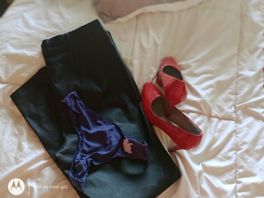 Lederhose einen Tag getragen ohne Slip