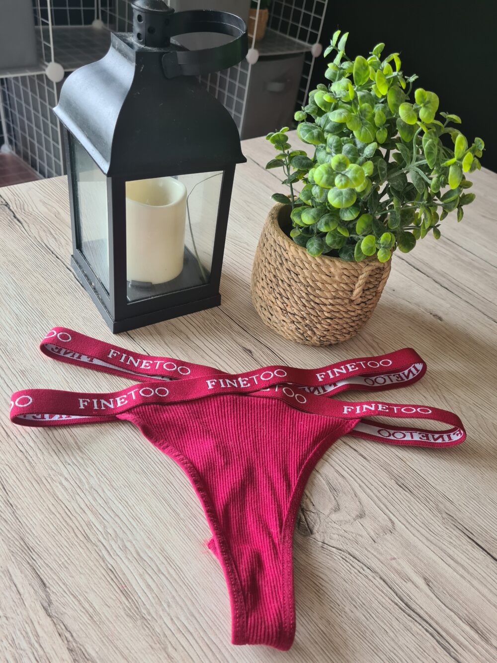 Schöner getragener String