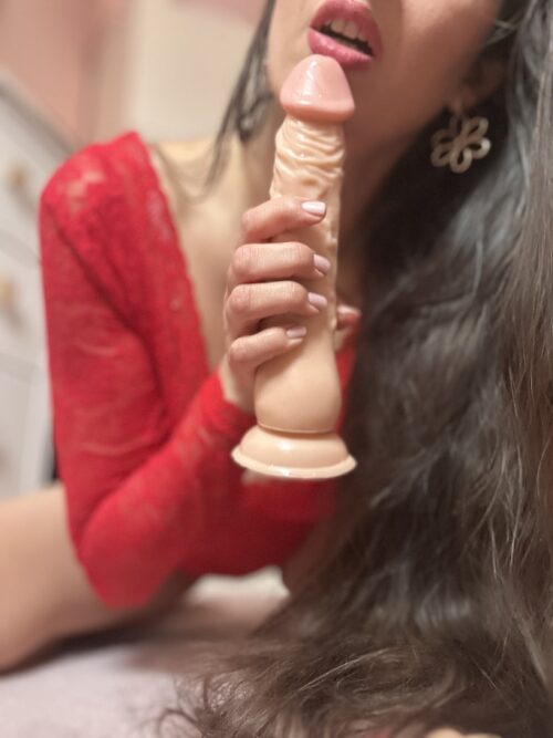 Ich reite meinen Saugnapfdildo ein letztes Mal für Dich
