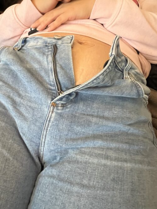 Jeans ohne Höschen …