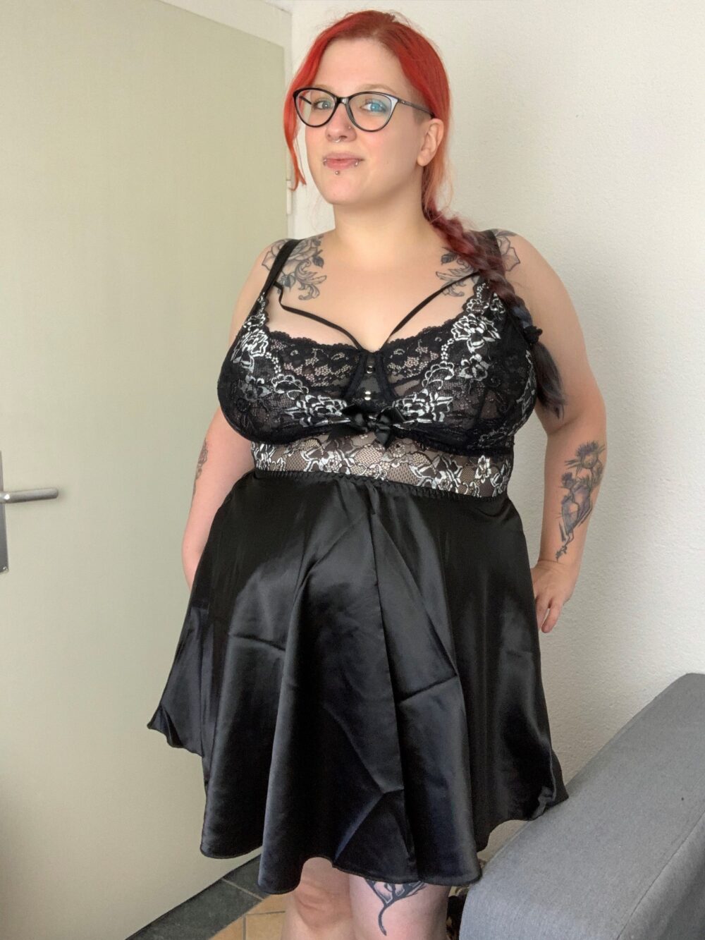 Sexy Satin Kleid