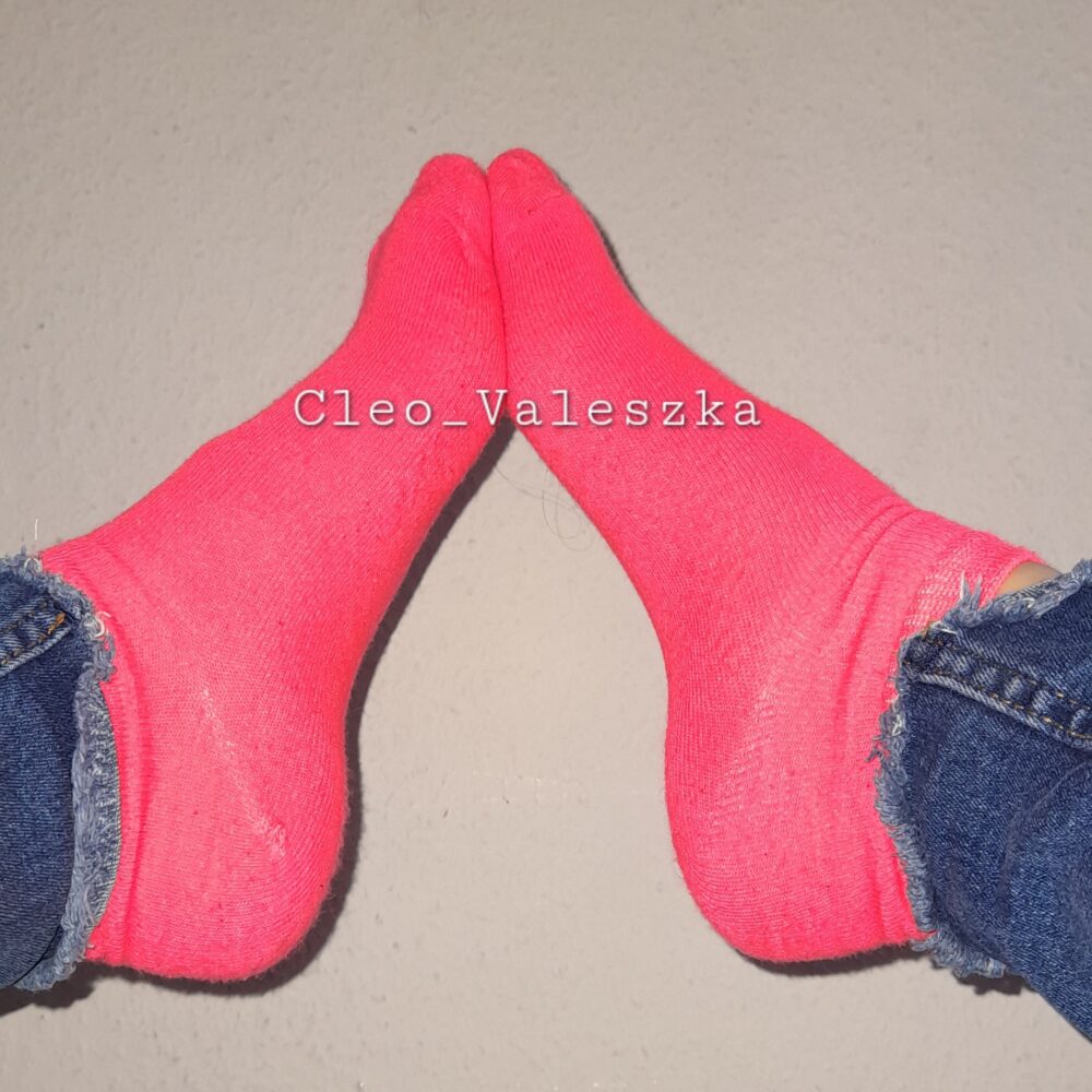 Socken neon pink