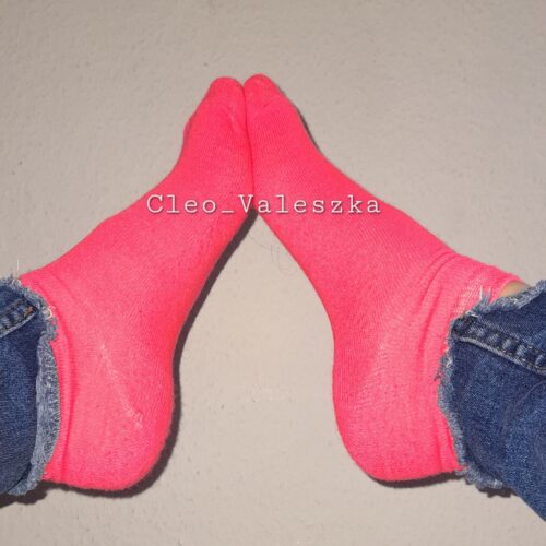 Socken neon pink