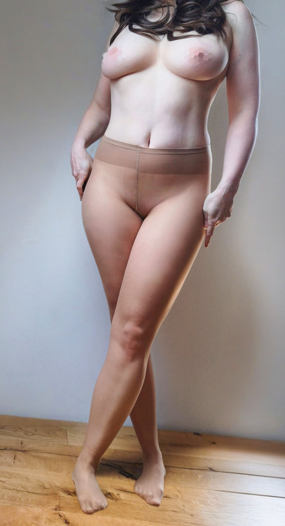 hautfarbene sexy Strumphose v. Calzedonia aus Nylon - mit saugstarkem Zwickel