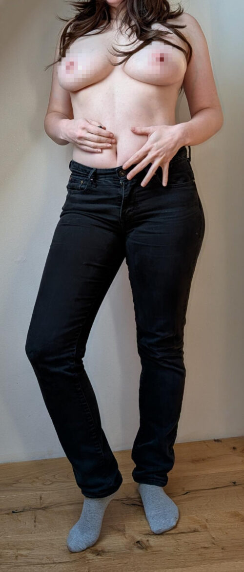 schwarze Jeans von  L*vis, für dich ohne Höschen getragen