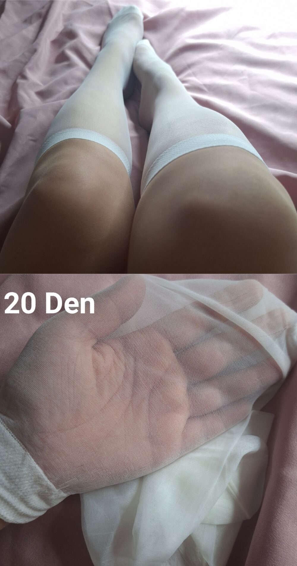 Heiße Kniestrümpfe Weiß von Lischen 🫦 – Getragene Strümpfe
