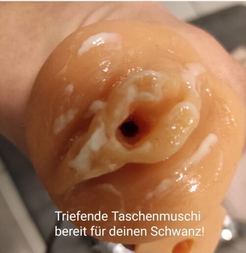 Taschenmuschi - schleimig glitschig Masturbator Pussycreme Ausfluss Sextoy Wichsen