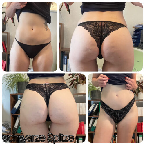 Panties - black lace - choose one