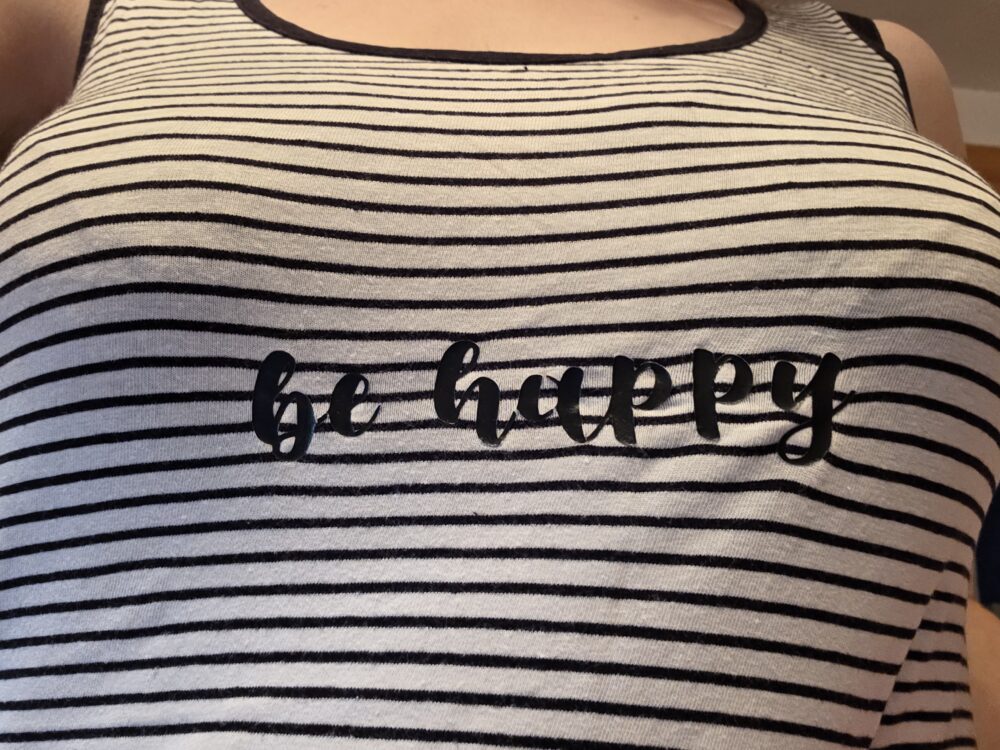 Mein 🥰"be happy "😜 Longtop unikat