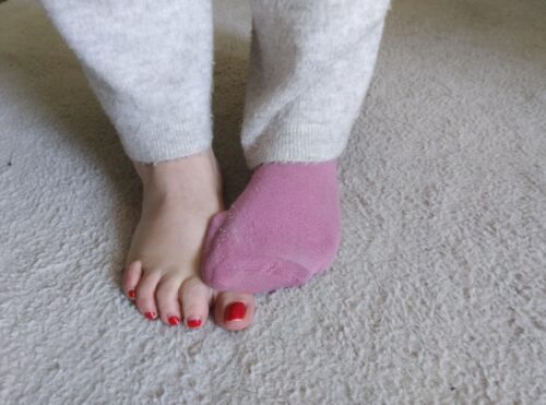 Rosy Heat – meine rosa Kuschel-Socken, heiß getragen
