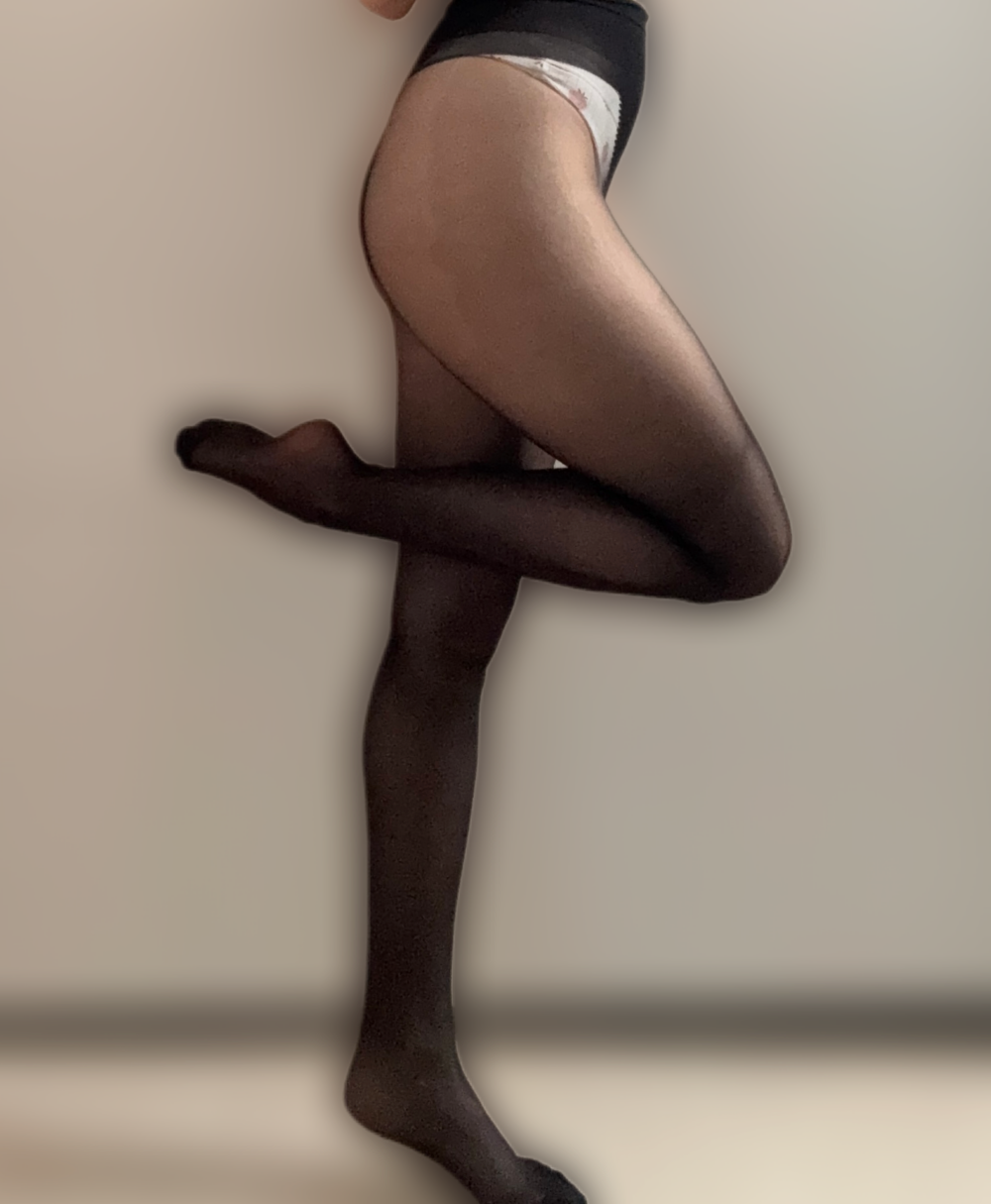 Nylonstrumpfhose - schwarz