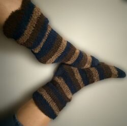 Socken „braun und Kuschelig“
