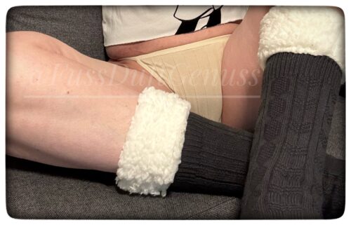 Dicke gefütterte Kniestrümpfe mit Fleece