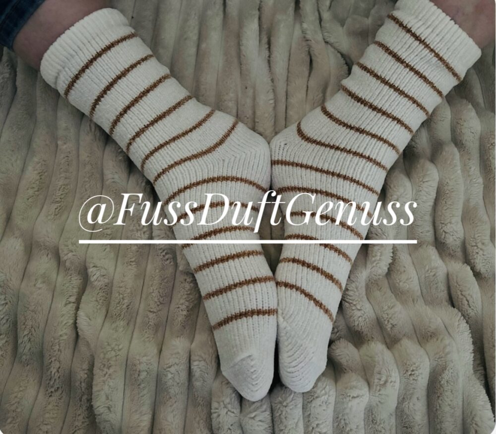 Kuschelsocken weich gestreift 💋