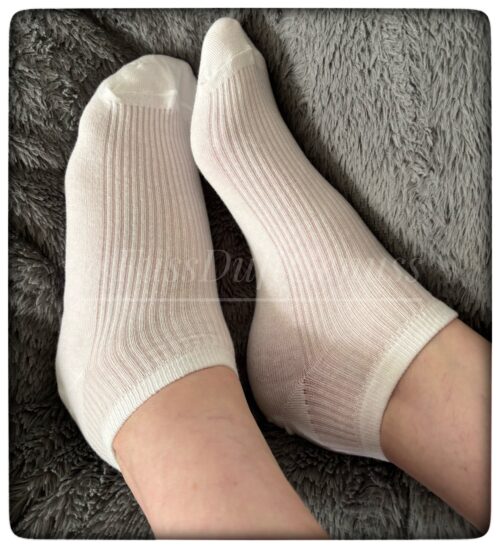 Noch sind die Socken weiß