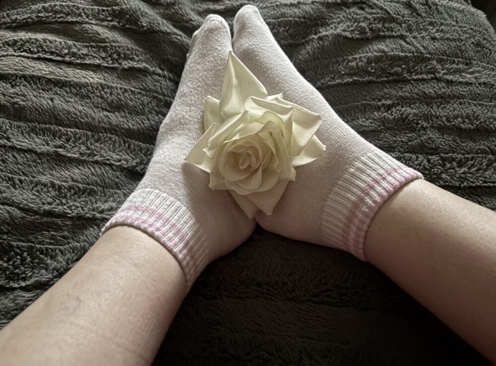 Socken weiß gestreift 💋