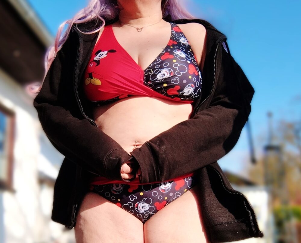 Bikini statt Unterwäsche getragen